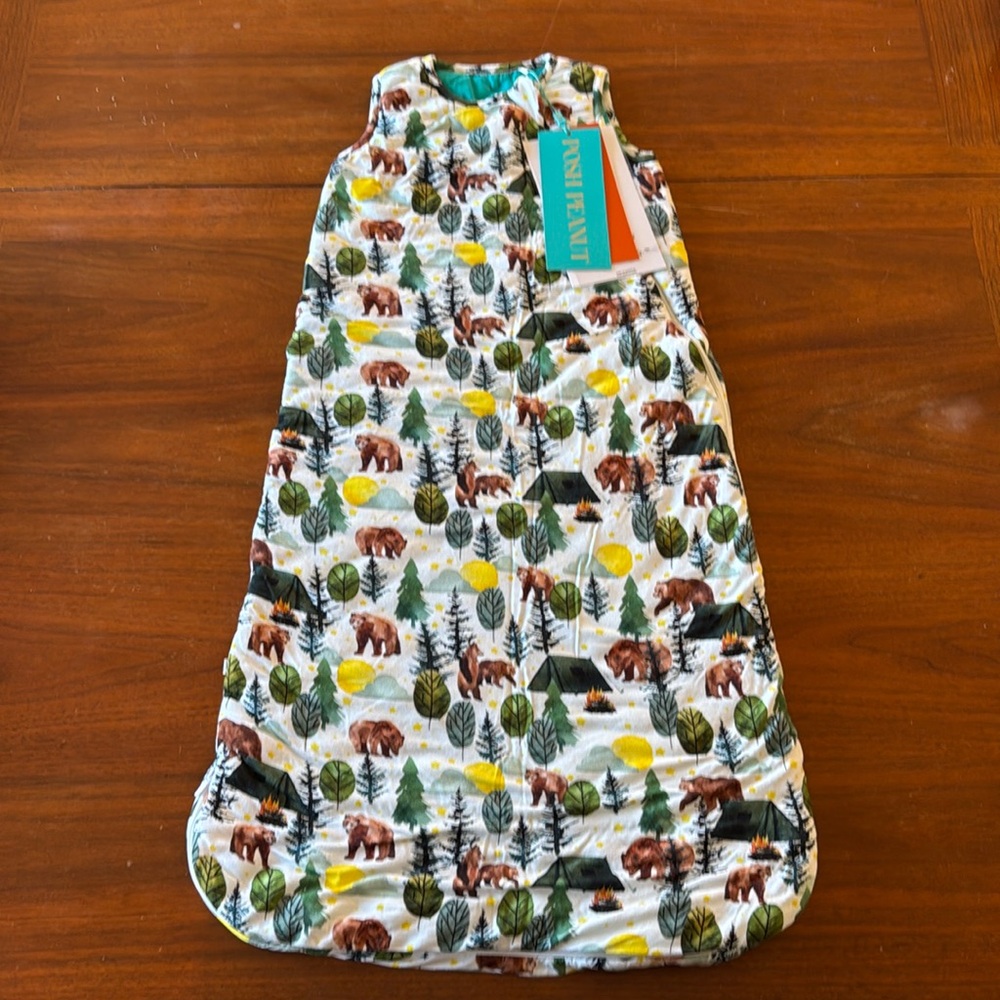 Posh Peanut Zippered Gown Sleep Sack Bag, Bears Camping, 6-18 months, 2.5 Tog